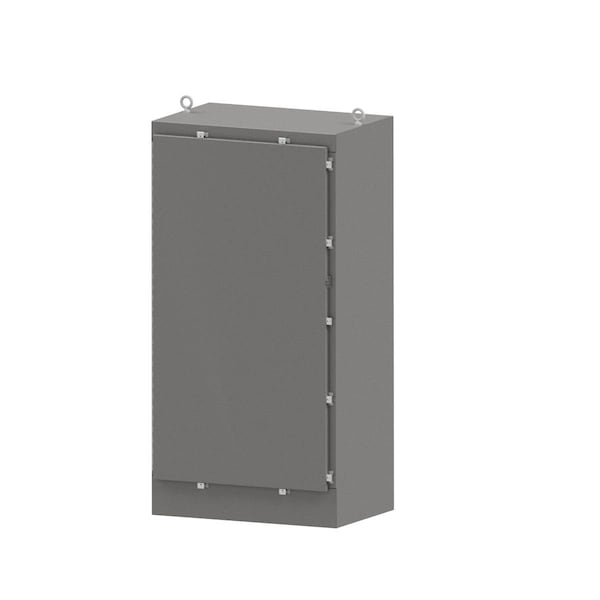 Padlockable Hasp with Clamps Electrical Enclosures, 24 in H, 24 in D, 31 in W